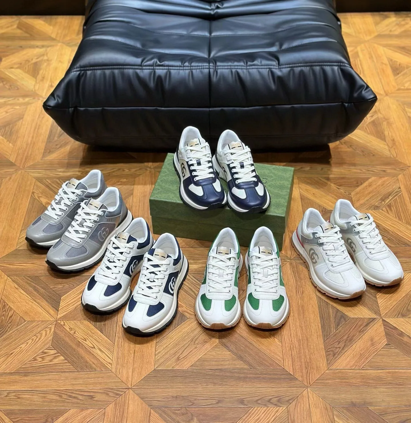 Factory price: 460💰Gucci new men's shoes GUCCI [Lightning] latest shoes are shipped. Original quality, fashionable, made of special materials, sheepskin lining, brand new packaging. The foot feels super comfortable and the workmanship is impeccable. Size: 38-45, Dingyi 45